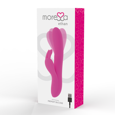 Vibratore Rabbit Stimolazione G e Clitoride, Silicone Morbido